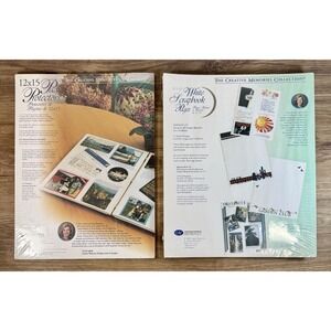 Creative Memories 12x15 Scrapbook Pages & Protectors NEW Sealed White Refill Lot